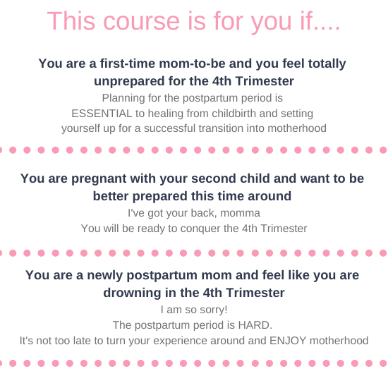 The Postpartum Approach: Conquering the 4th Trimester